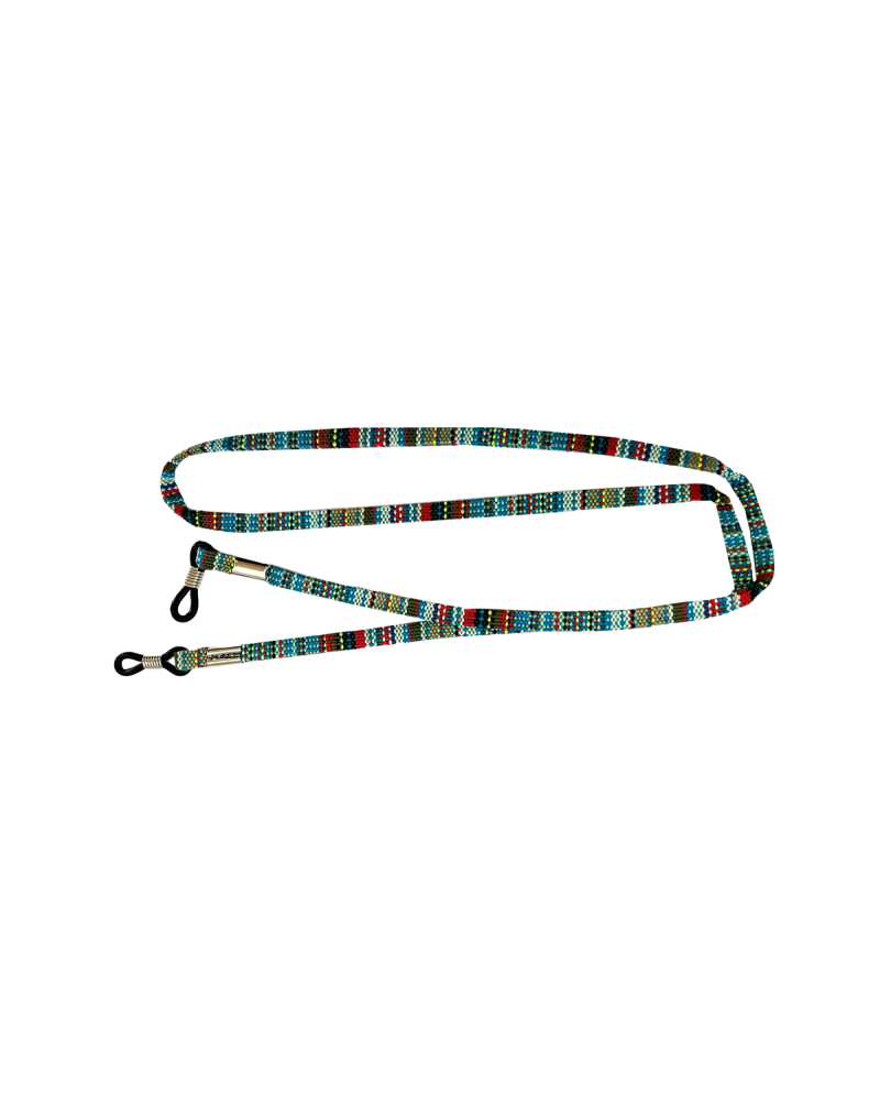 Sunglasses Strap - Light blue Weave Pattern