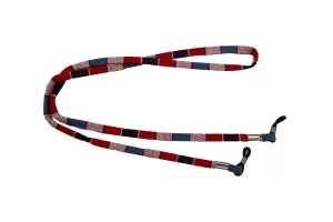 Sunglasses Strap - Red White & Blue Weave