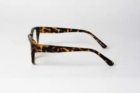 Justin - Tortoise Clear Lens Glasses Side
