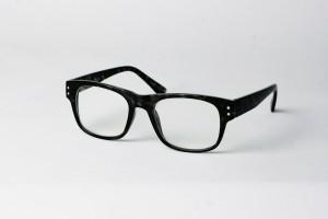 Justin - Black Tort Clear Lens Glasses