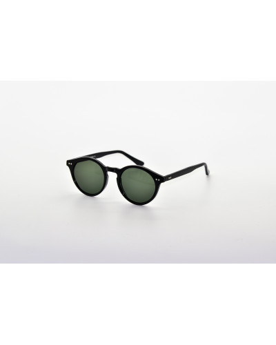 Johnny black Green Round Sunglasses