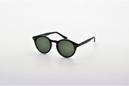 Johnny - Tort Green Round Sunglasses