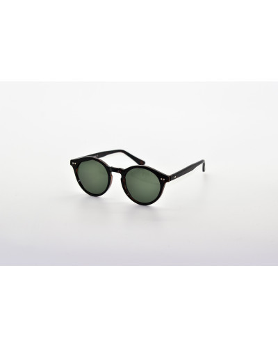 Johnny - Tort Green Round Sunglasses