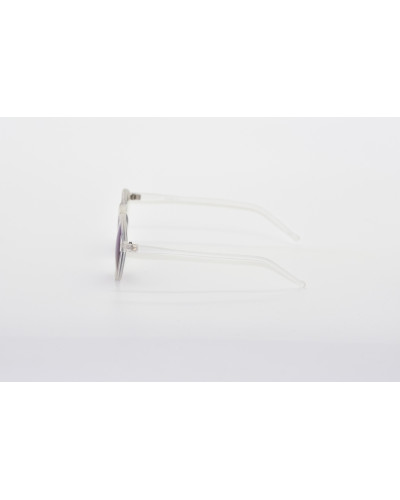 Clear Round Party Sunglasses - Leon