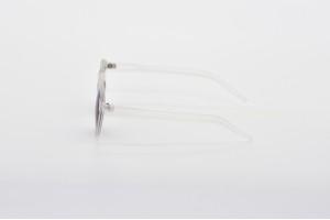 Clear Round Party Sunglasses - Leon Side