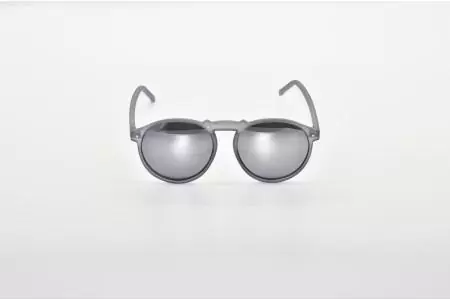 Grey Round Party Sunglasses - Leon front