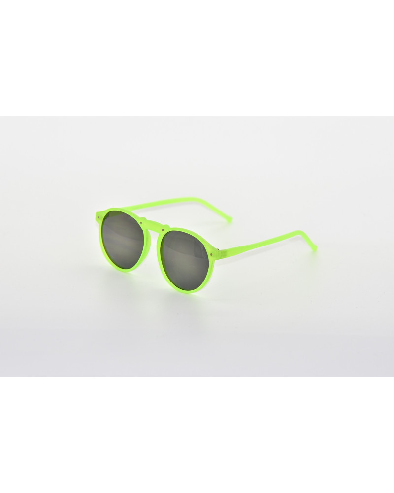 Green Round Party Sunglasses - Leon