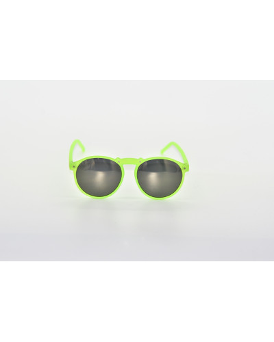 Green Round Party Sunglasses - Leon front