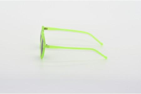Green Round Party Sunglasses - Leon side
