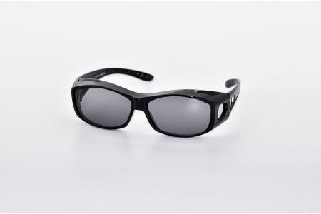 Polarised regular fitover sunglasses - Black
