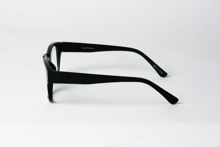 Justin - Black Clear Lens Glasses side