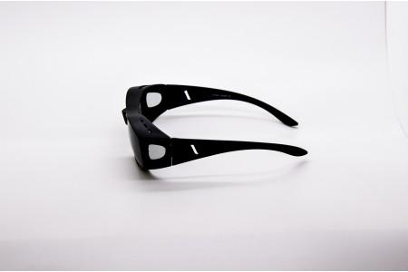 Polarised Fitover glasses - Matte Black side