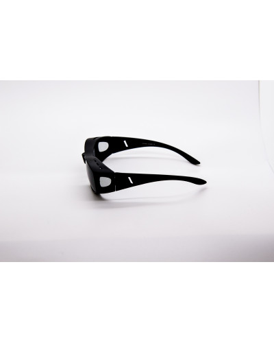 Polarised Fitover glasses - Matte Black side