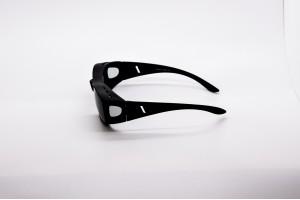 Polarised Fitover glasses - Matte Black side