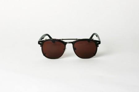 Clip-on spring Sunglasses Kutcher Brown