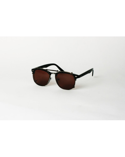 Clip-on Spring sunglasses - Brown - Kutcher