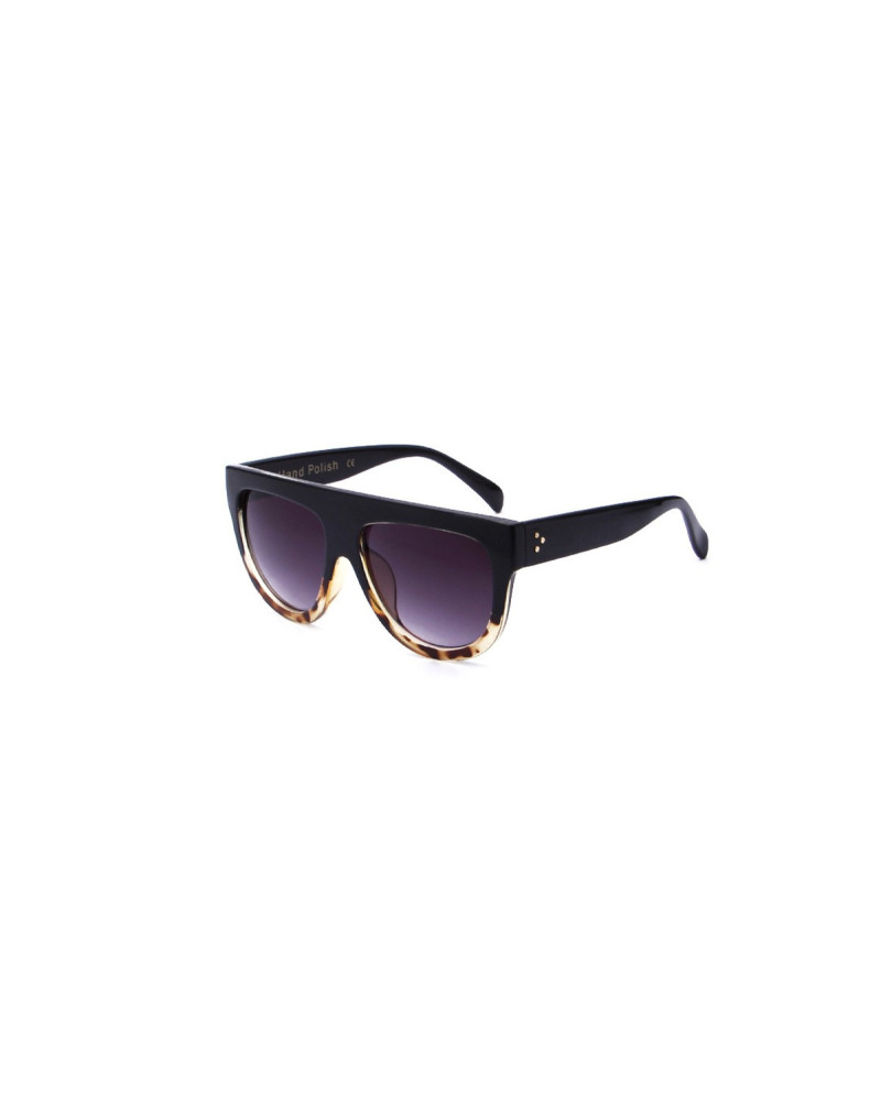 Vanderpump - Black Tort Flat Top Sunglasses