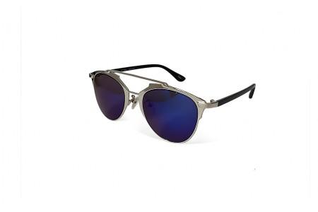 Kross Bar - Silver Blue RV Retro Sunglasses