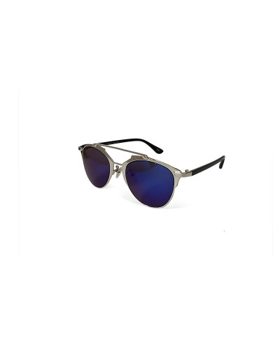 Kross Bar - Silver Blue RV Retro Sunglasses