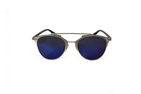 Kross Bar - Silver Blue RV Retro Sunglasses Front