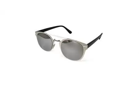 Retro Cross Bar - Black Silver Sunglasses