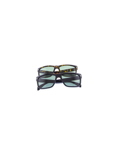 Flat Top Glass Lens Sunglasses - Tort group