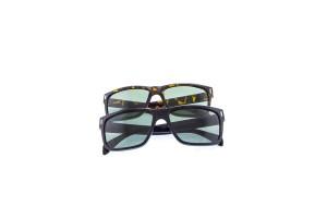 Flat Top Glass Lens Sunglasses - Tort group