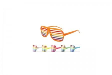 Mardi Gras - Rainbow Glow in dark Party Sunglasses