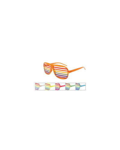 Mardi Gras - Rainbow Glow in dark Party Sunglasses