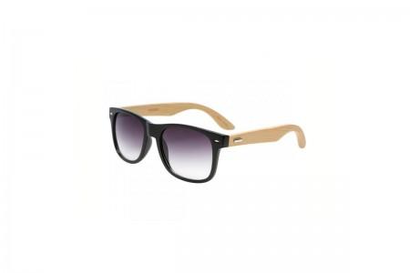 Bam - Black frame with bamboo sunglasses