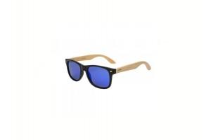 Bam - Black Blue RV Polarised Bamboo Sunglasses