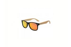 Bam - Black Orange RV Polarised Bamboo Sunglasses