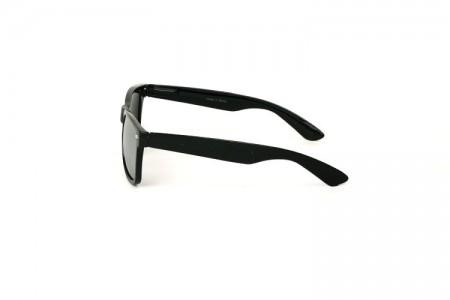 Carly - Matte Black Mirror Sunglasses Side