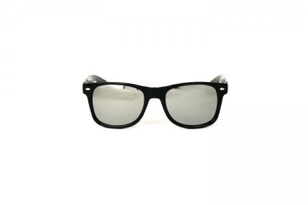 Carly - Matte Black Mirror Classic Sunglasses