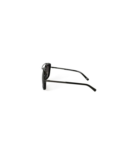 Knox - Black Square Aviator Sunglasses side