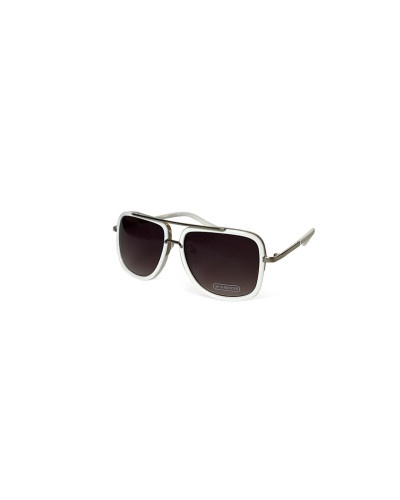 Knox - White chunky Aviator Sunglasses