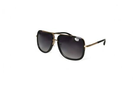 Knox - Black & Gold Oversized Aviator Sunglasses