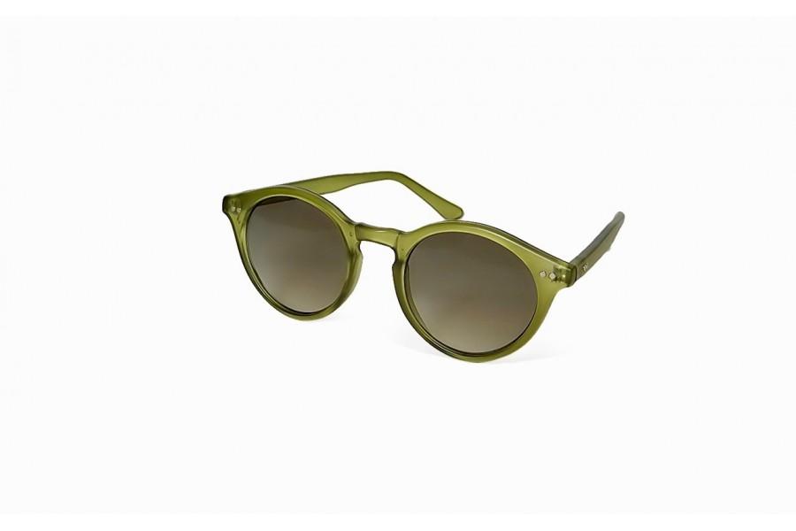 Johnny - Green Round Sunglasses