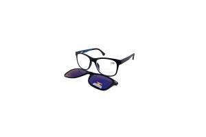 Classic Reading Glasses & Clip on +1.50 - Blue