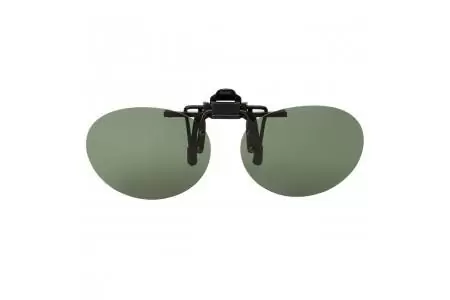 Osbourne – Round Clip On sunglasses Black polarise g15 lens