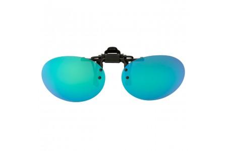 Osbourne – Round Clip On Sunglasses Green RV Polarised