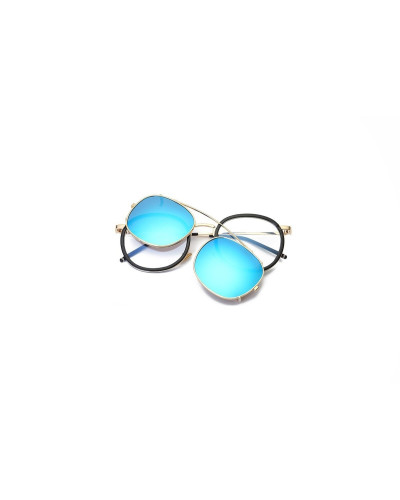 Sean - Gold Blue RV Clip on Sunglass