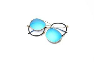 Sean - Blue Gold RV Clip on Sunglasses