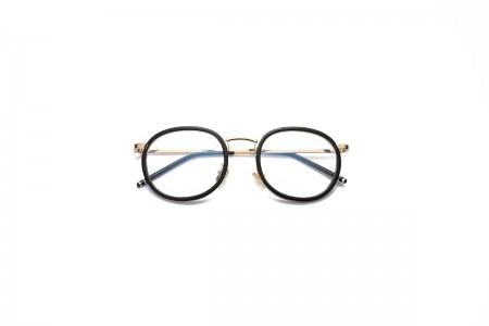 Harry - Round Clear Glasses - Black