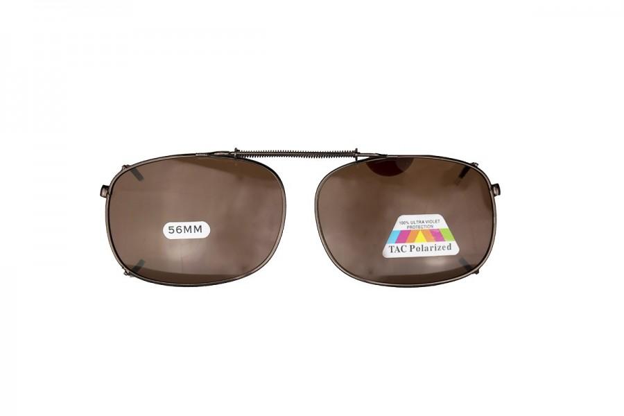 James - Clip on Spring Brown Sunglasses