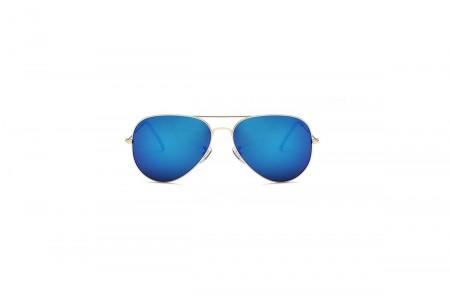 Hudson - Blue Aviator Sunglasses