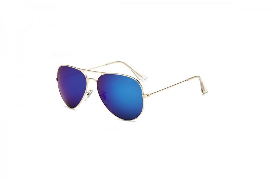 Hudson - Blue Aviator Sunglasses