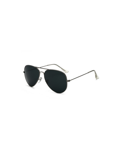 Hudson - Black Aviator Sunglasses