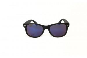 Mikey - Black Blue RV Kids Sunglasses front