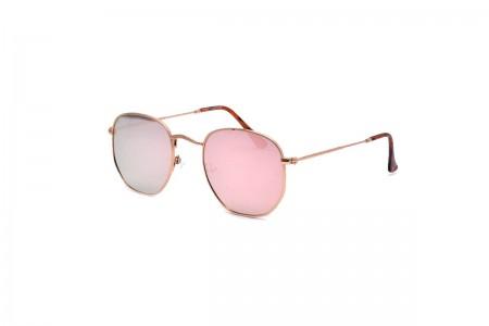Drew - Rose Gold Round Sunglasses